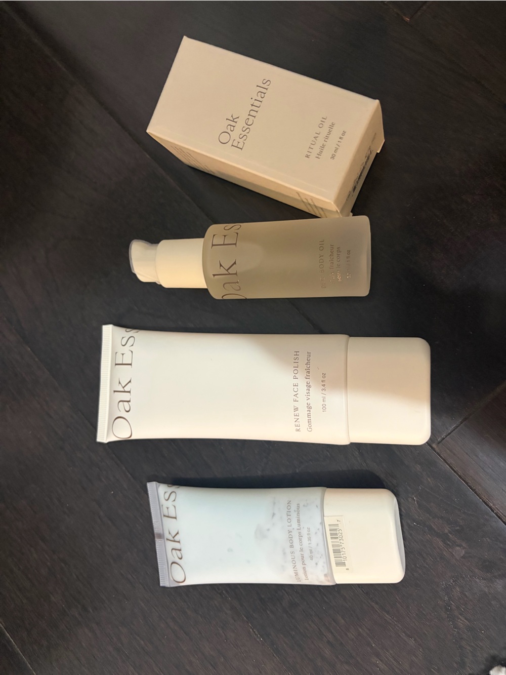 Oak essentials 4 piece set